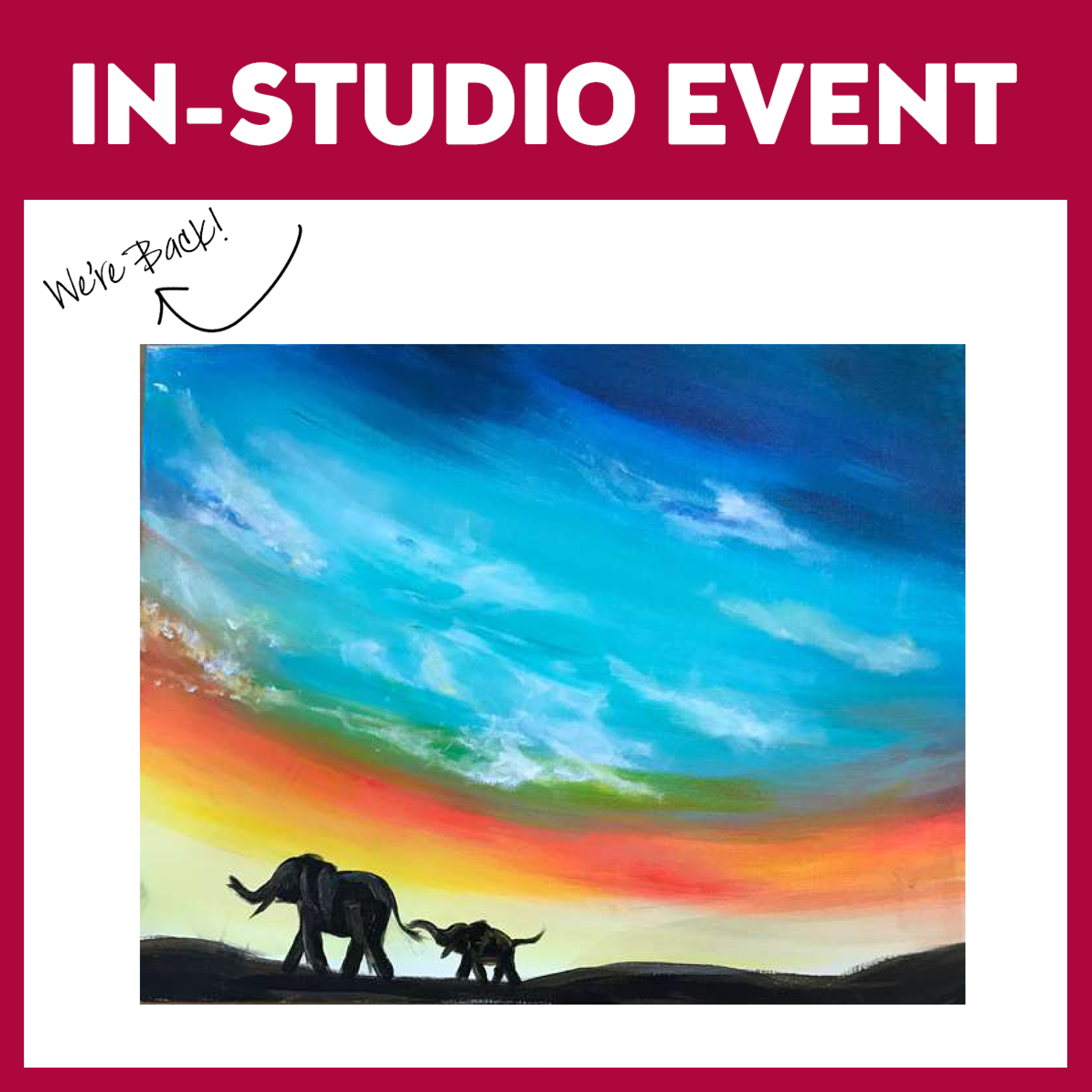 Elephants at Dusk